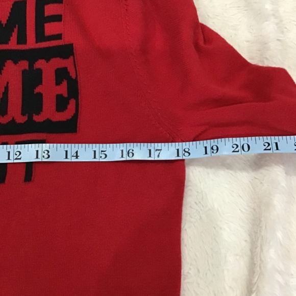 Mossimo Men Size SM Cotton Ugly Christmas Sweater Take Me Gnome Tonight Red - Picture 7 of 8